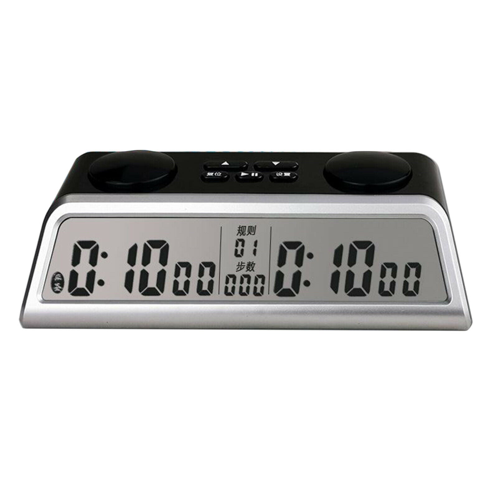 Travel Chess Digital Timer Chess Clock Count Up Down Board Game Clocks Black