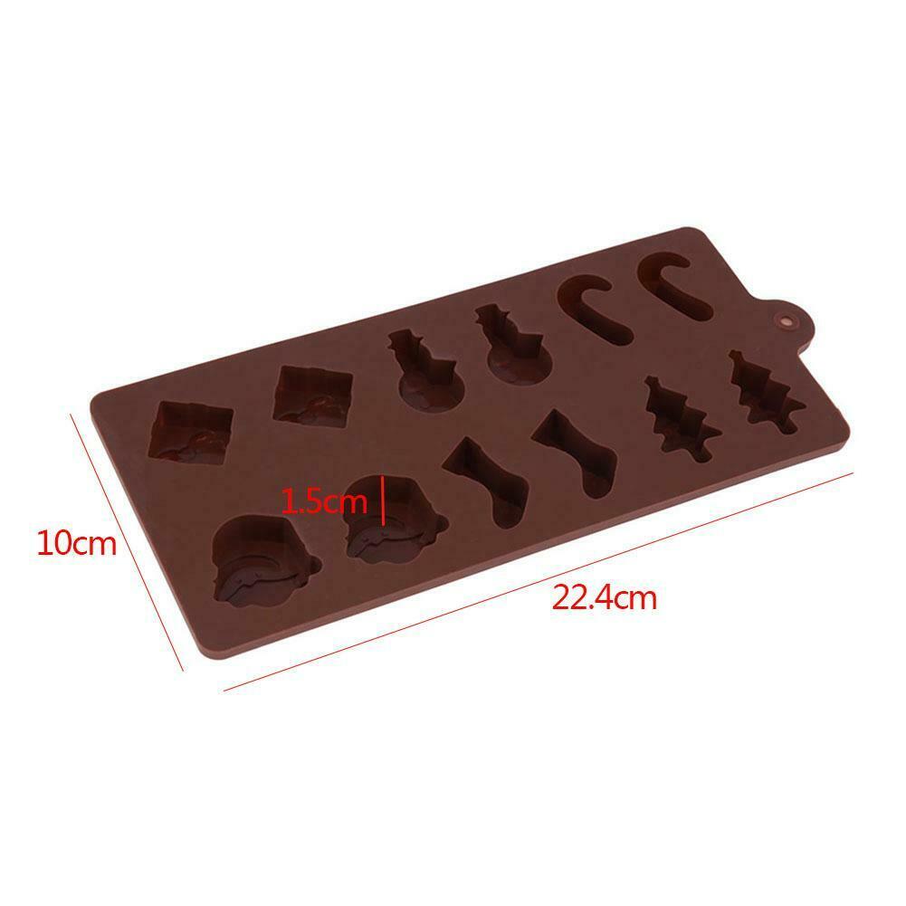 Christmas Silicone Cake Cookie Mold DIY Fondant Chocolate Baking Tool  @