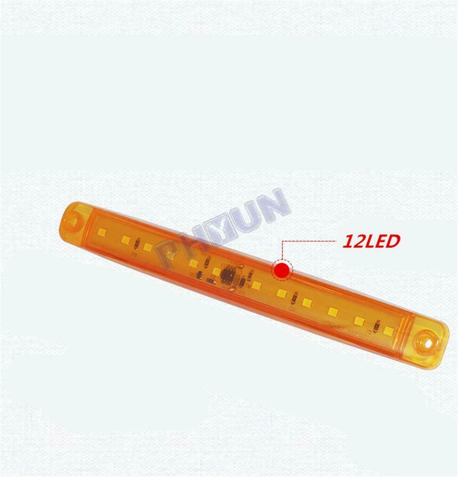 20x Truck LED Marker Lights 24V Yellow Side Lights Parking Lights Universal