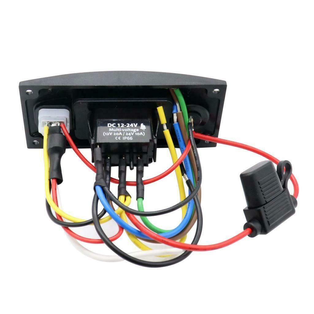 Marine Boat 12v Bilge Pump Switch Panel & Alarm - Auto/Man