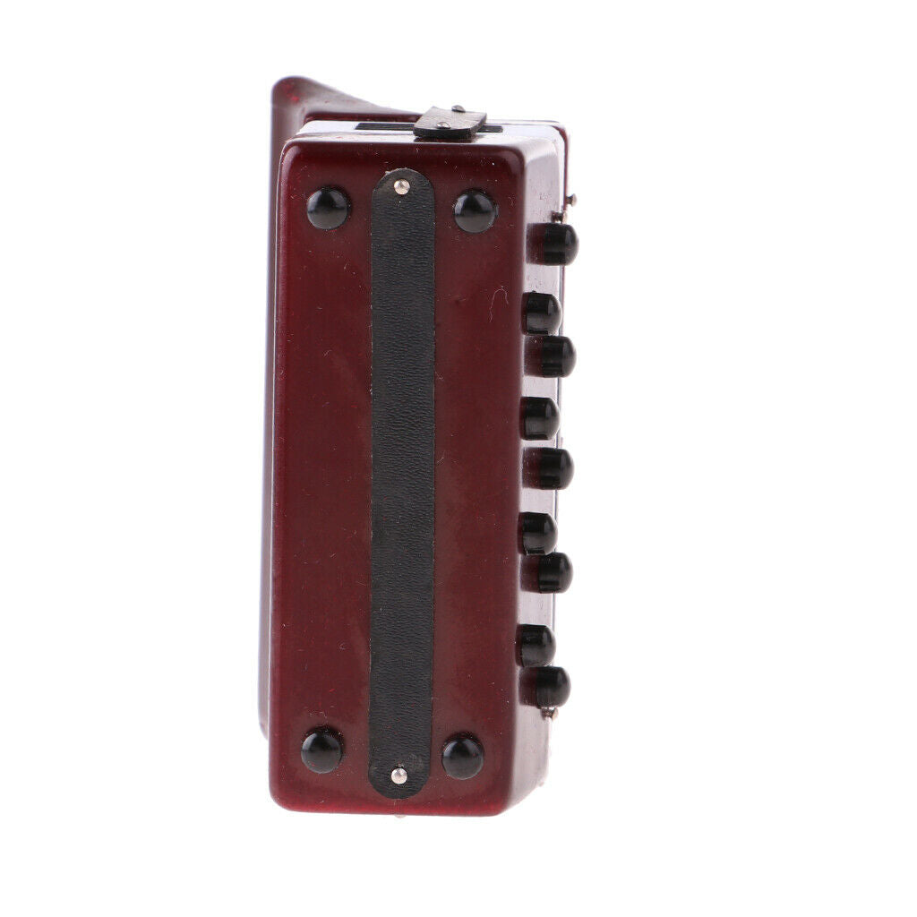 1/6 scale accordion wooden musical instrument for action figures