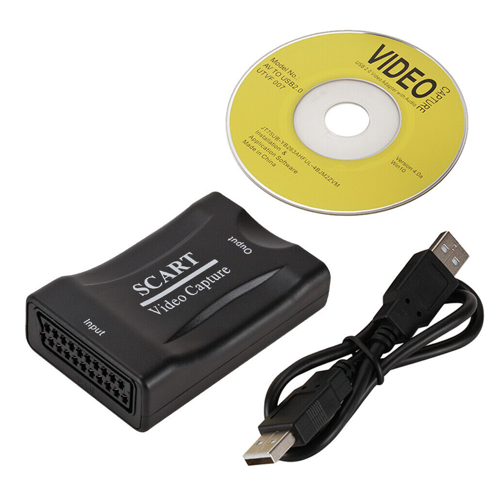 USB 2.0 SCART Video Capture Card Record Box Gaming Grabber Live Streaming