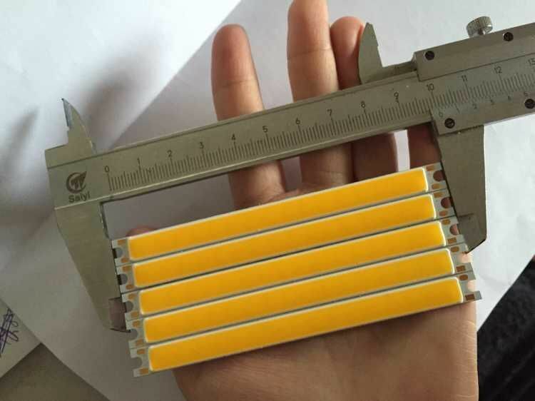 New 5PCS Warm White 8W DC12-14V 700mA 80-100LM/W LED Light COB Lamp Beads Chip