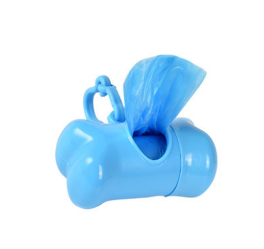Poo Bag+ Dog Waste Pet Litter Box Mini Dedicated Poop Storage Box Bone Shape 5PC