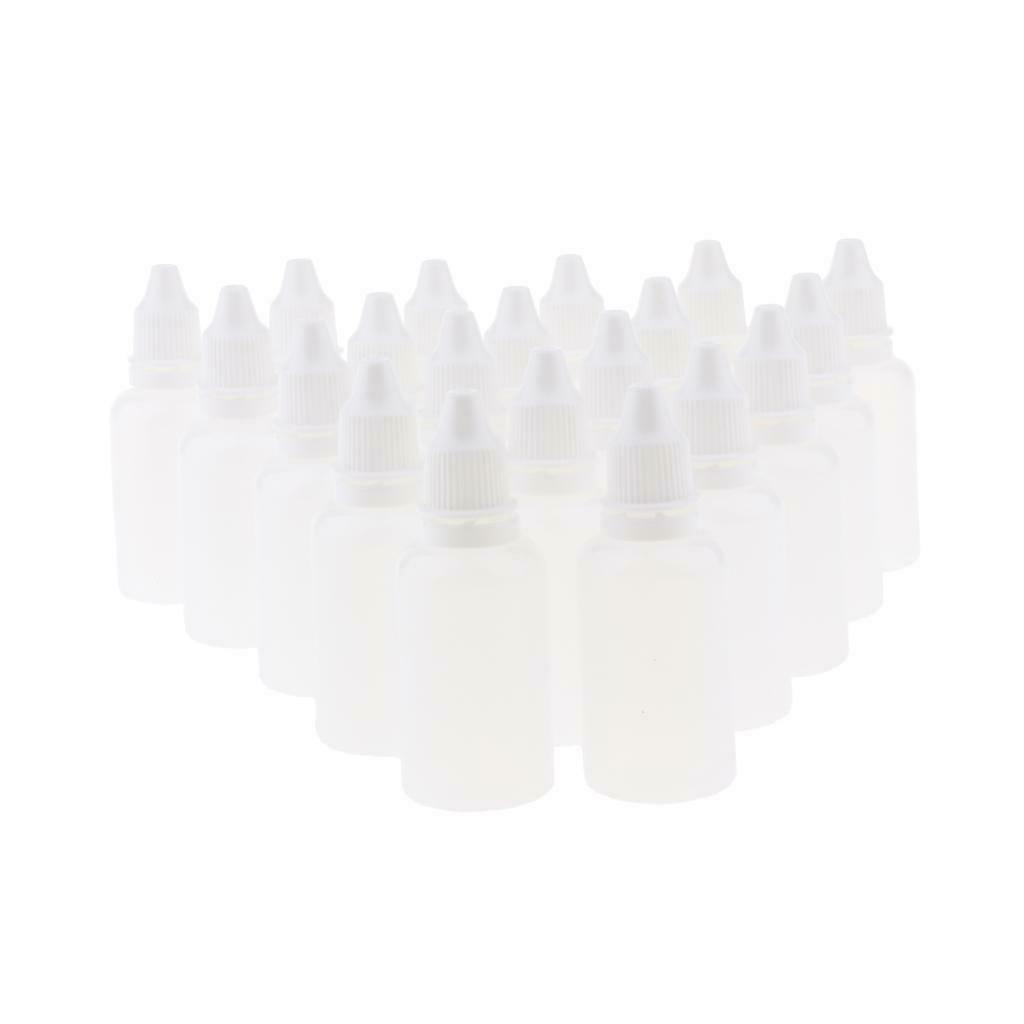 20pcs Essential Oil Bottles, Dropper Bottle Applicator Squeezable Dropping