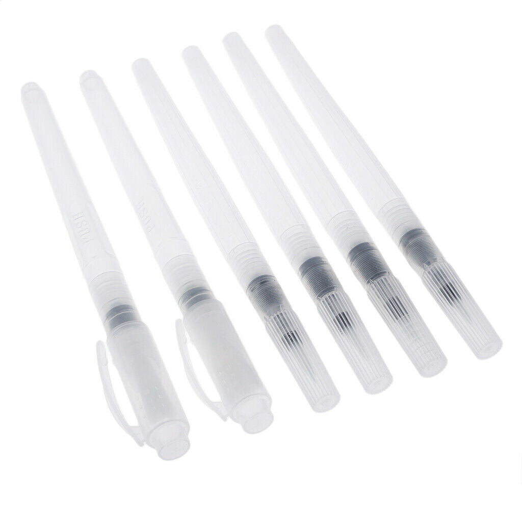 6 pieces water brush pens watercolor pencils water brush watercolor brush
