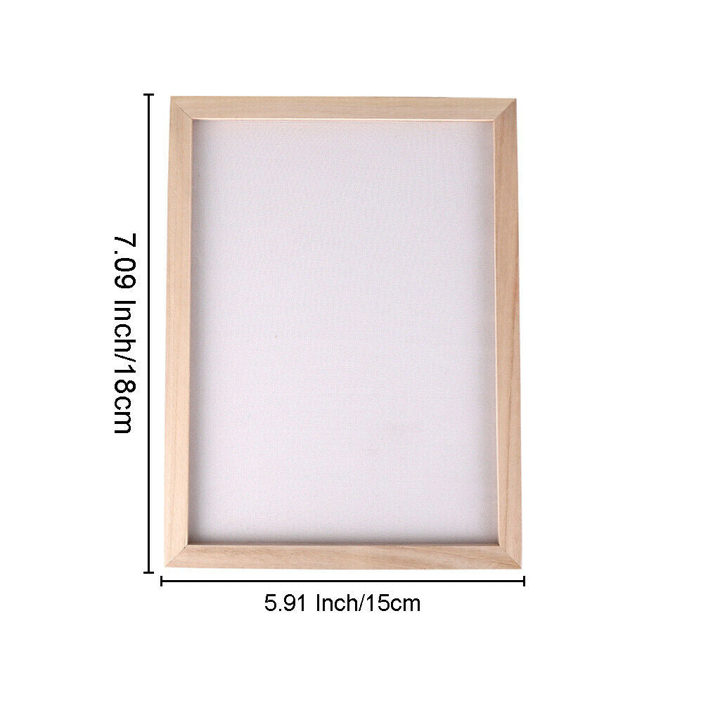 3x Natural Wooden Paper Making Handmade Mould Screen Frame DIY Art Craft Tool