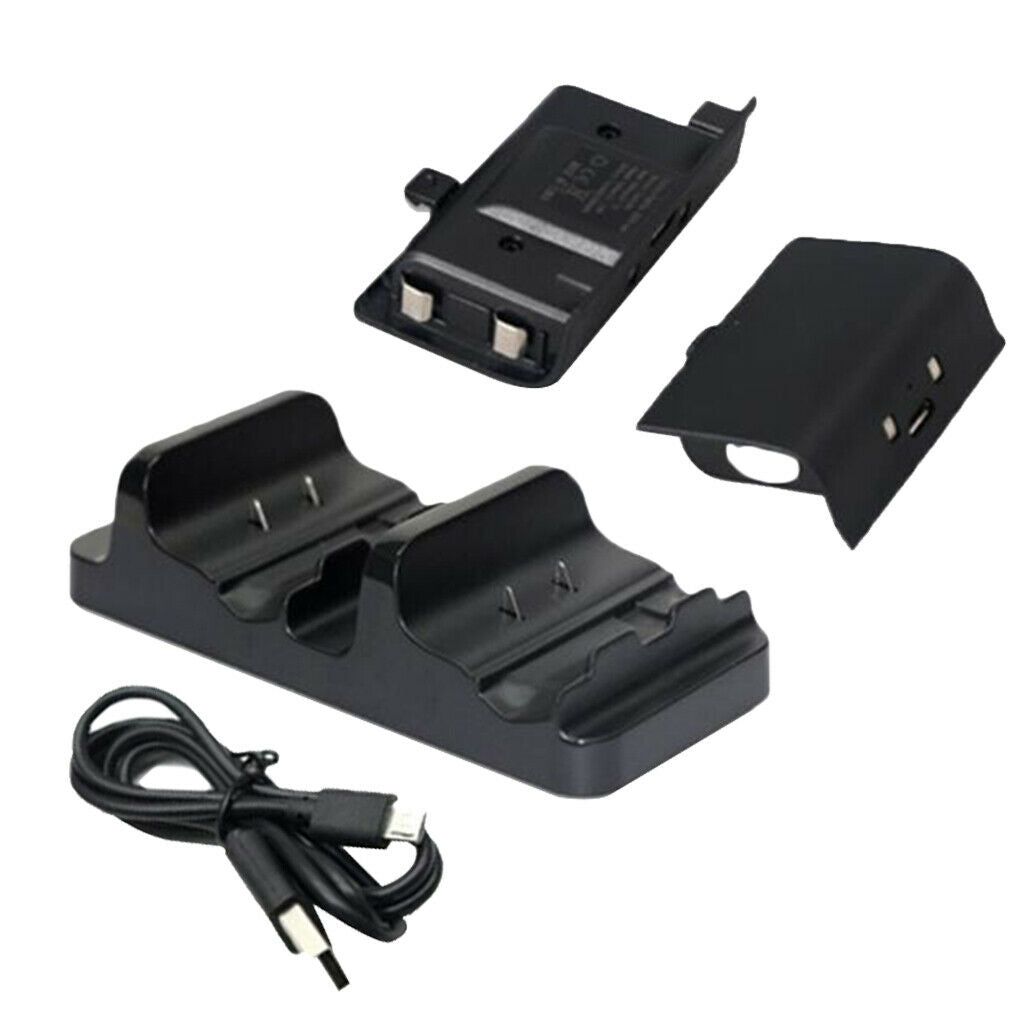 Dual Charger USB Charging Base 5V 300mA with 2 Batteries for   One Controller