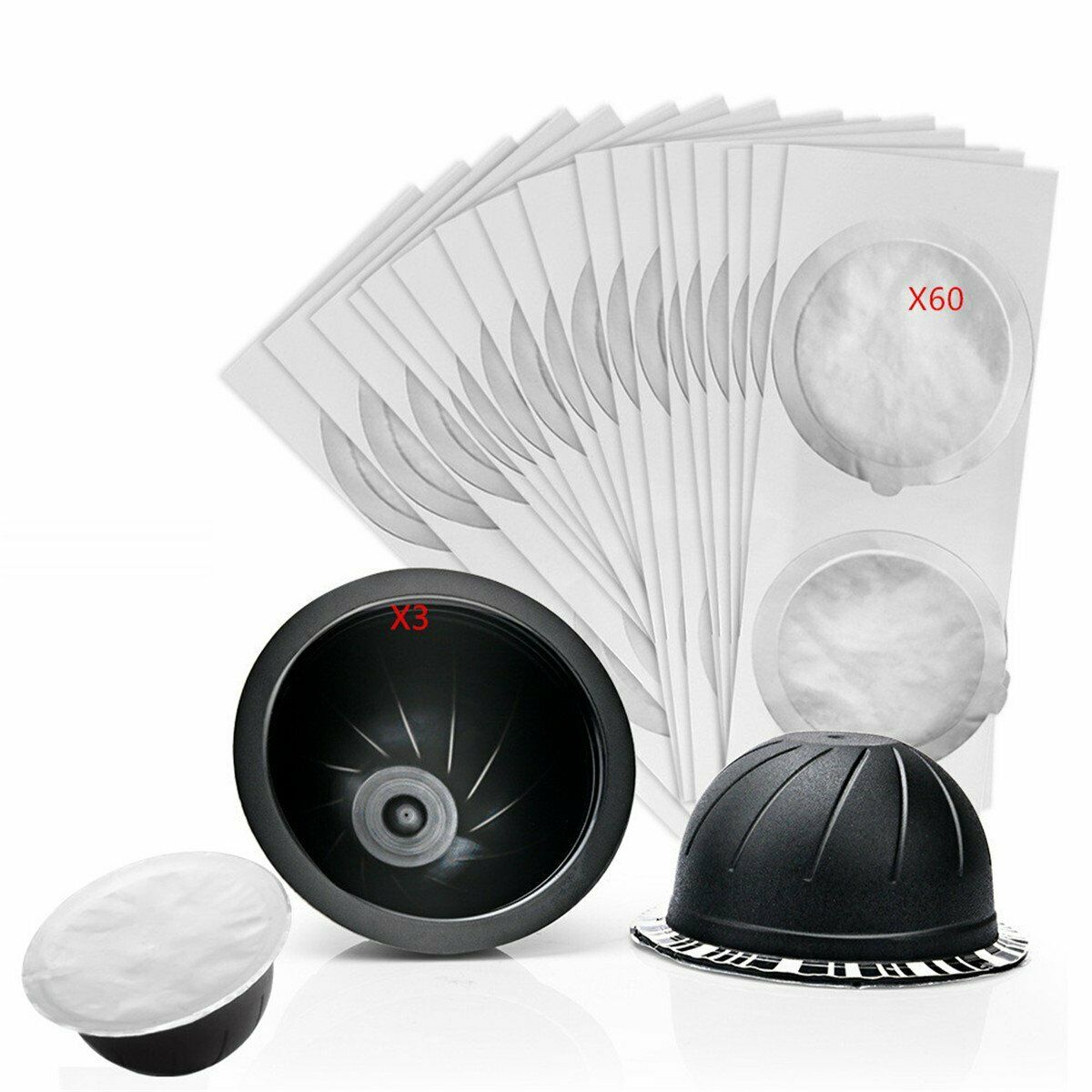 Reusable Refill Coffee Machine Espresso Capsule Pod Shell for Nespresso ENV135