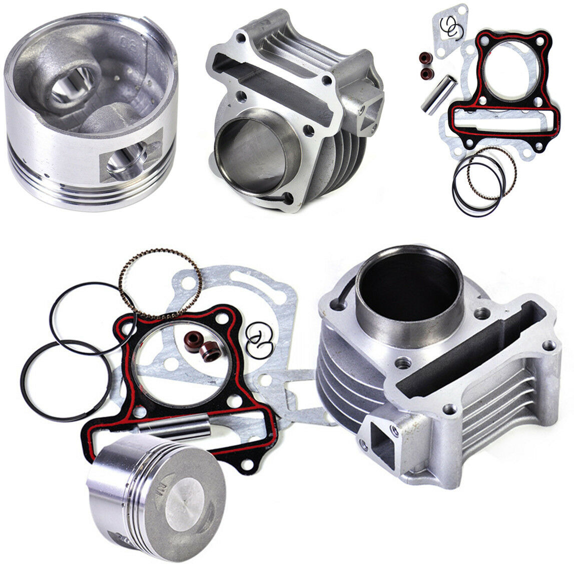 47MM Big Bore Cylinder Piston Ring Kit for 50CC to 80CC Scooter Motorcycle ATV