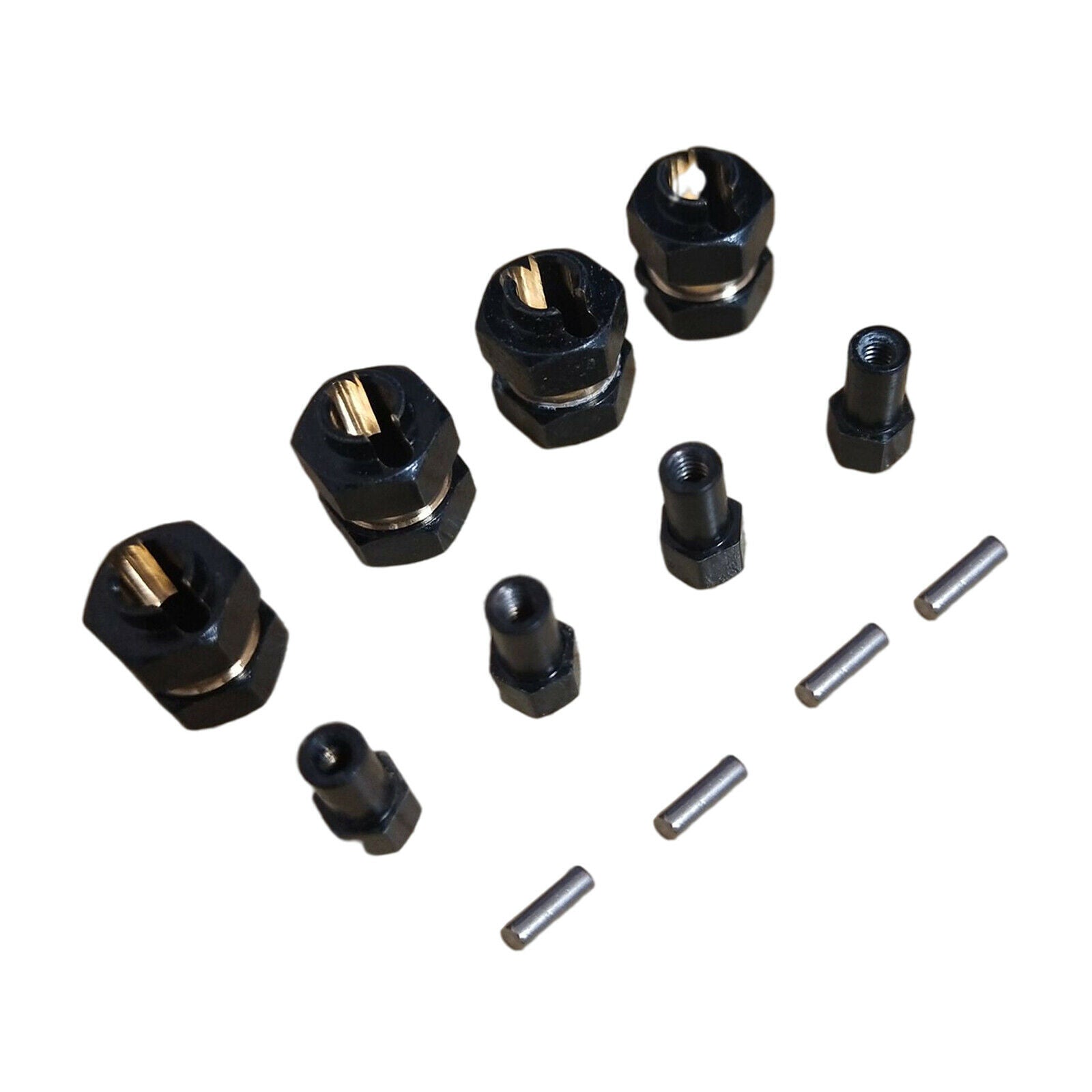 4pcs 1/24 RC Car Brass Wheel Hex Hub Adapter for AXIAL AXI00001 AXI00002 Car
