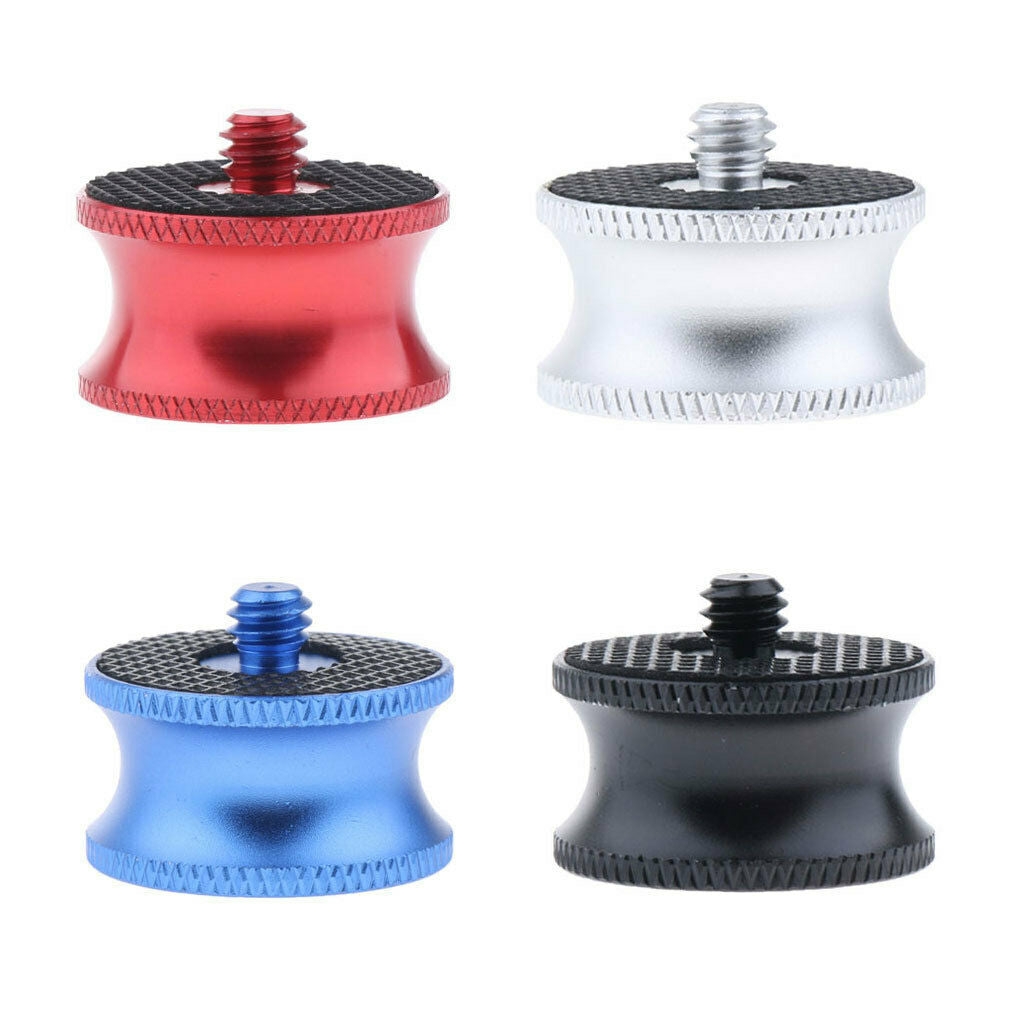 4 Piece 1/4 Male to 3/8 Female Screw Adapter Plate Converter for Camera Tripod