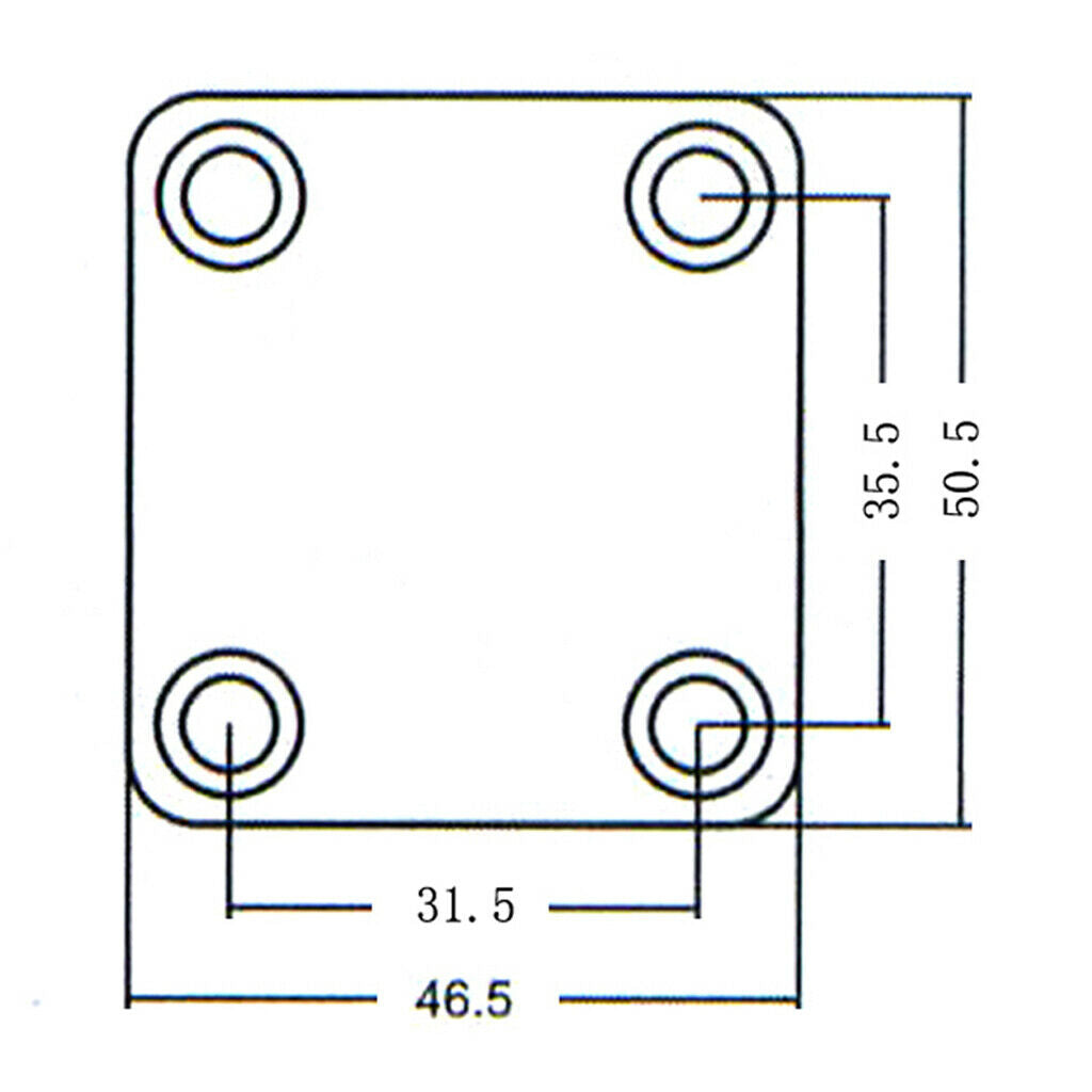 6.35mm Square Output Input  Socket Plate for LP SG Electric Guitar Parts