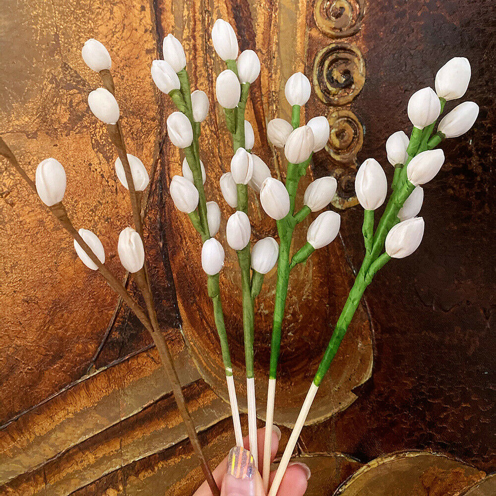 2X Dried Flower Rattan Reed Diffuser Stick Willow Bud Essential Oil Refill Decor