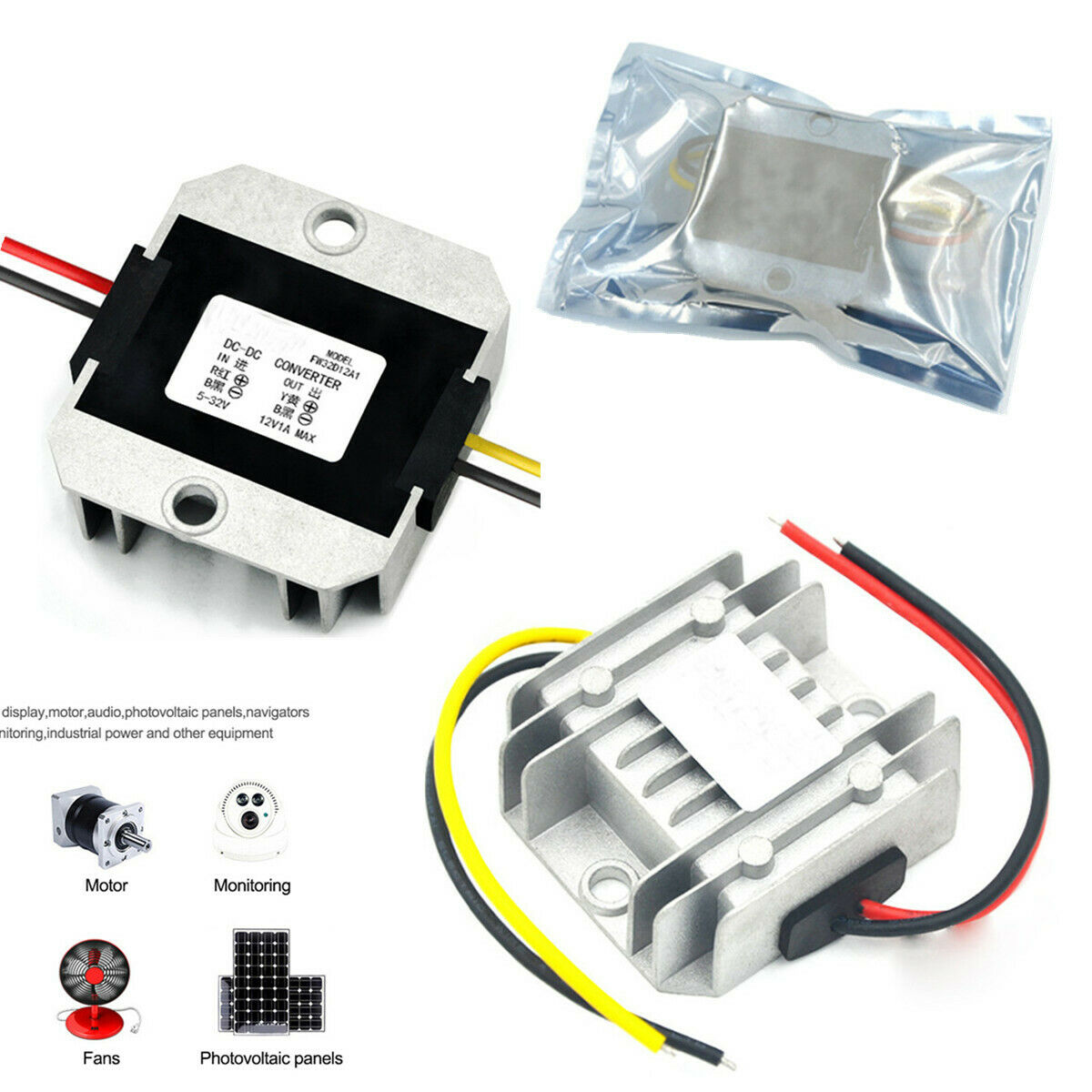Car Radio Speaker (5-32V) to 12V 3A DC Voltage Regulator Stabilizer Converter