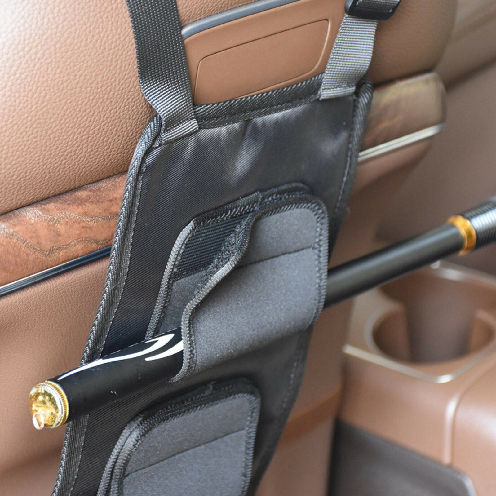 Fishing Rod Rest Holder Car Carrier Vehicle Backseat Rod Rack 3 Poles Storage