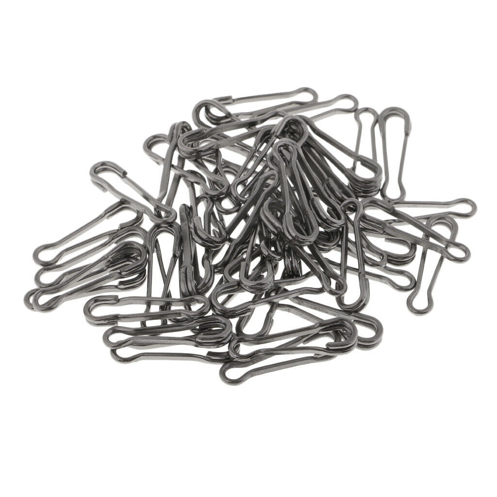50Pcs Clips Connector Carp Fishing Clips Connection Links Fasteners -