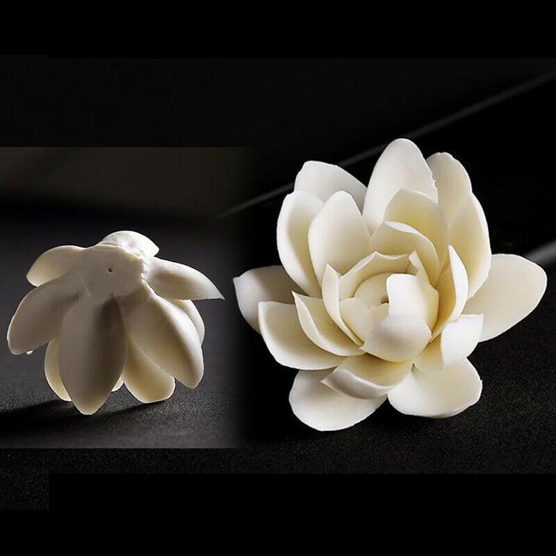 1PCS Ceramic White Lotus Incense Burner Home Decor Incense Stick Hold.l8