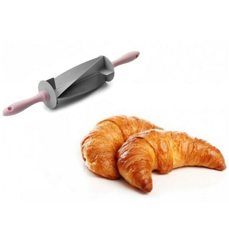 2 Pcs Multi-Function Bread Slicer Home Set, Adjustable Blade Roller Pin&CroiT1K8