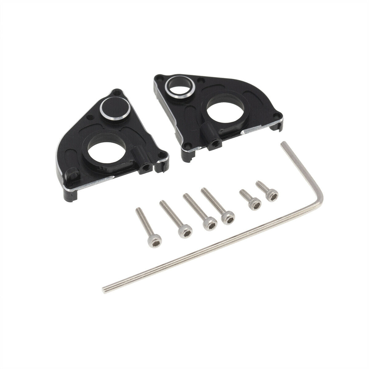 1Pair for Rcing car Axial SCX24 90081 Aluminum Middle Gearbox Cover Black Newest