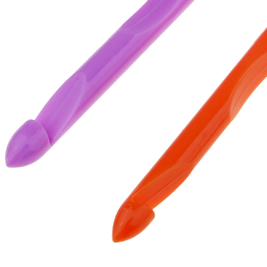 12x Flexible Tunisian Crochet Hooks Weave Needles Choose Size Knitting