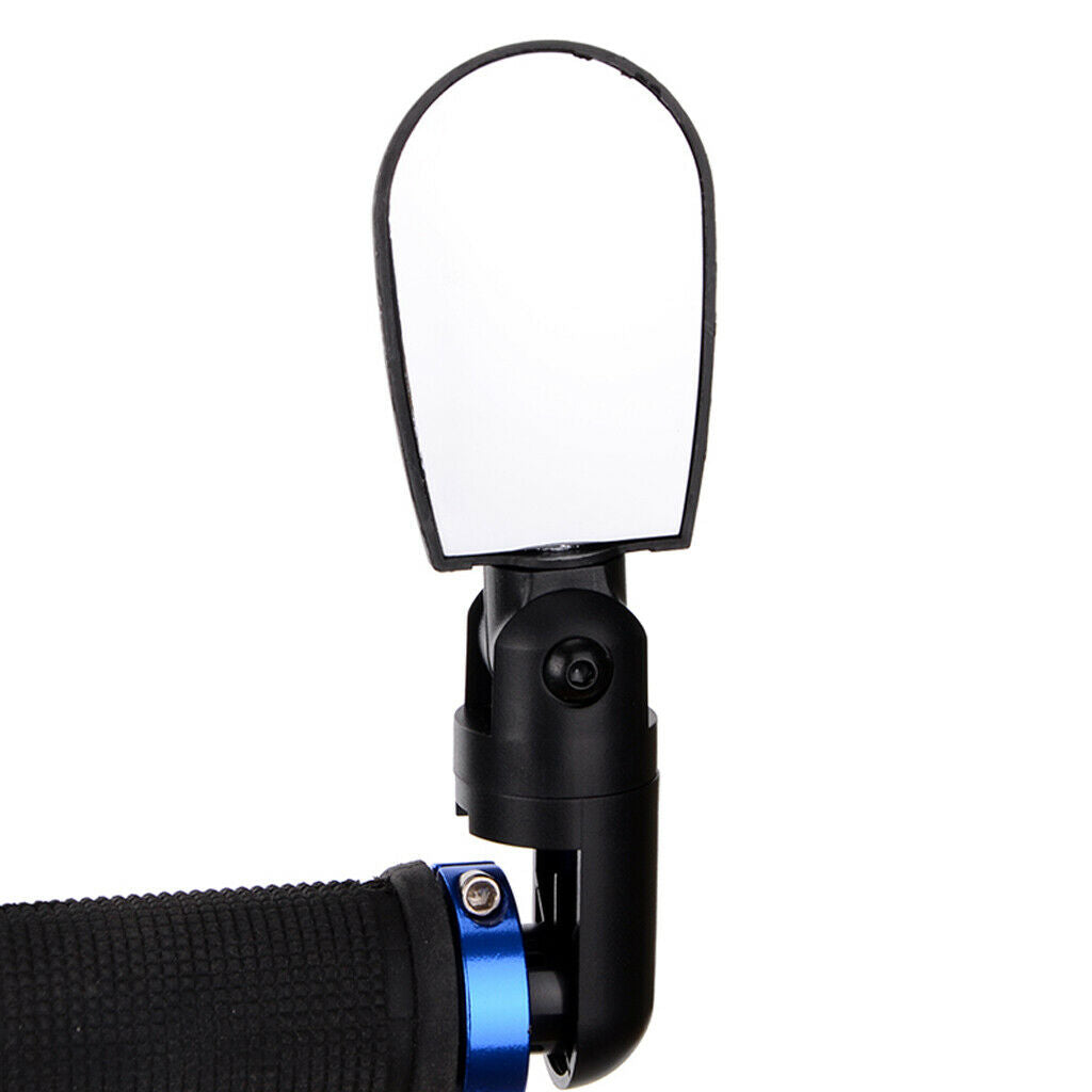 Safety Bicycle Rear View Mirror Bike Handlebar Flexible Reflector Black