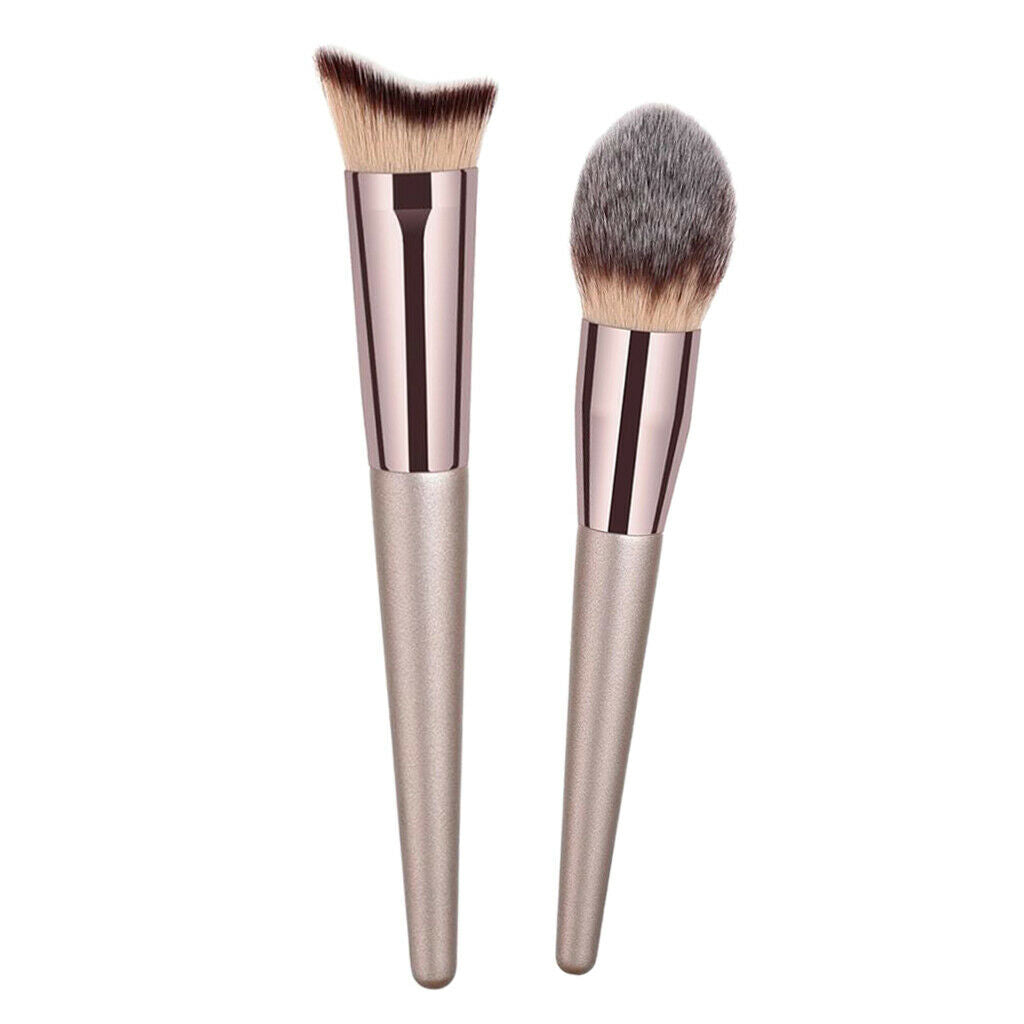 2-Pack Large Soft Loose Powder Eyeshadow Concealer Foundation Contour Brush