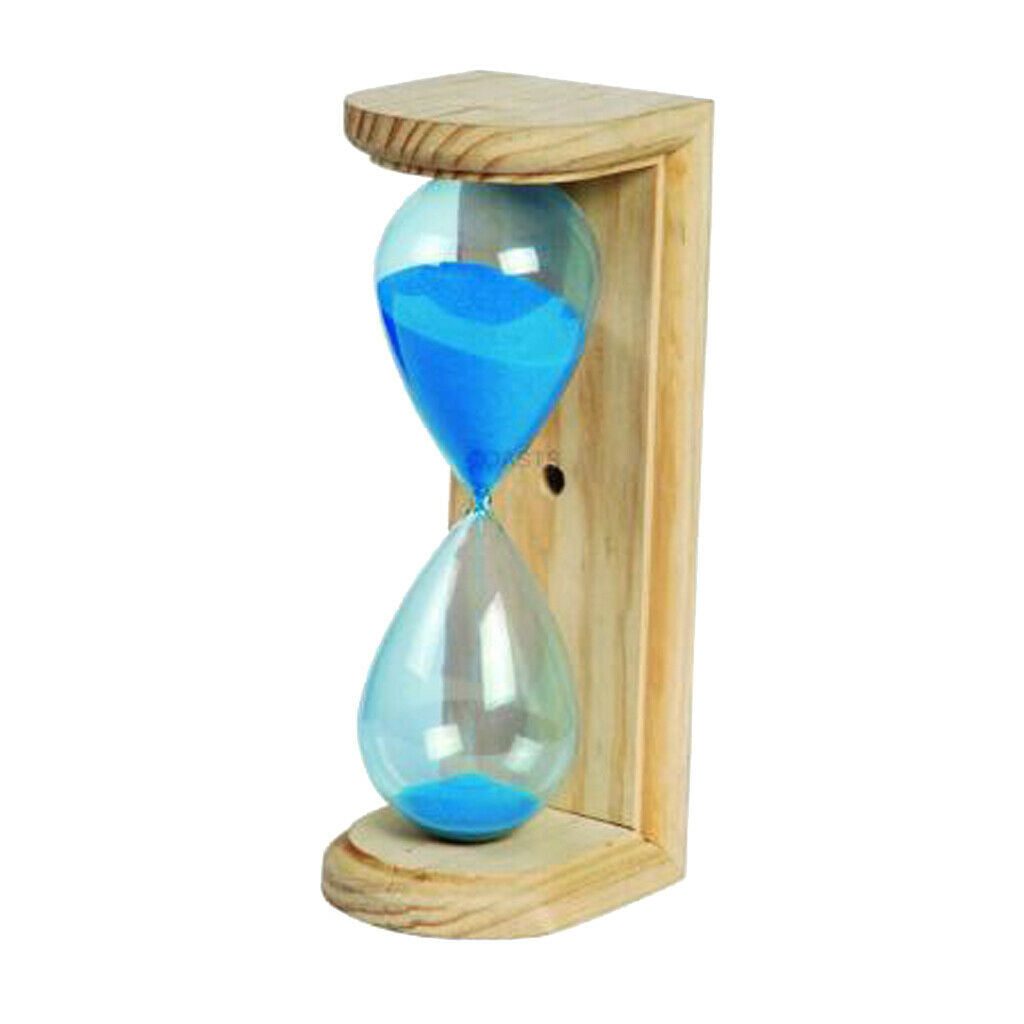Simple Hourglass Sand Timer Clock Sandglass Office Desk Decoration Blue