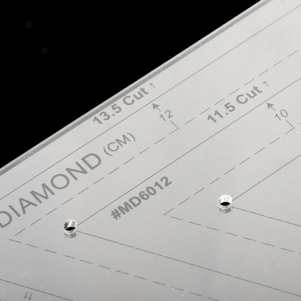 60 Degree Diamond Rhombus Quilting Ruler Quilting Tools Patchwork Template