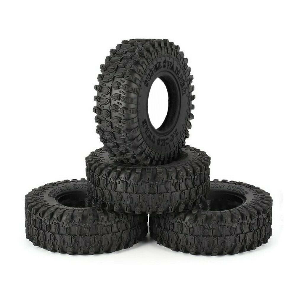 1.0 Soft Rubber All Terrain Tire for 1/24 RC Axial SCX24 90081 AXI00002 Deadbolt