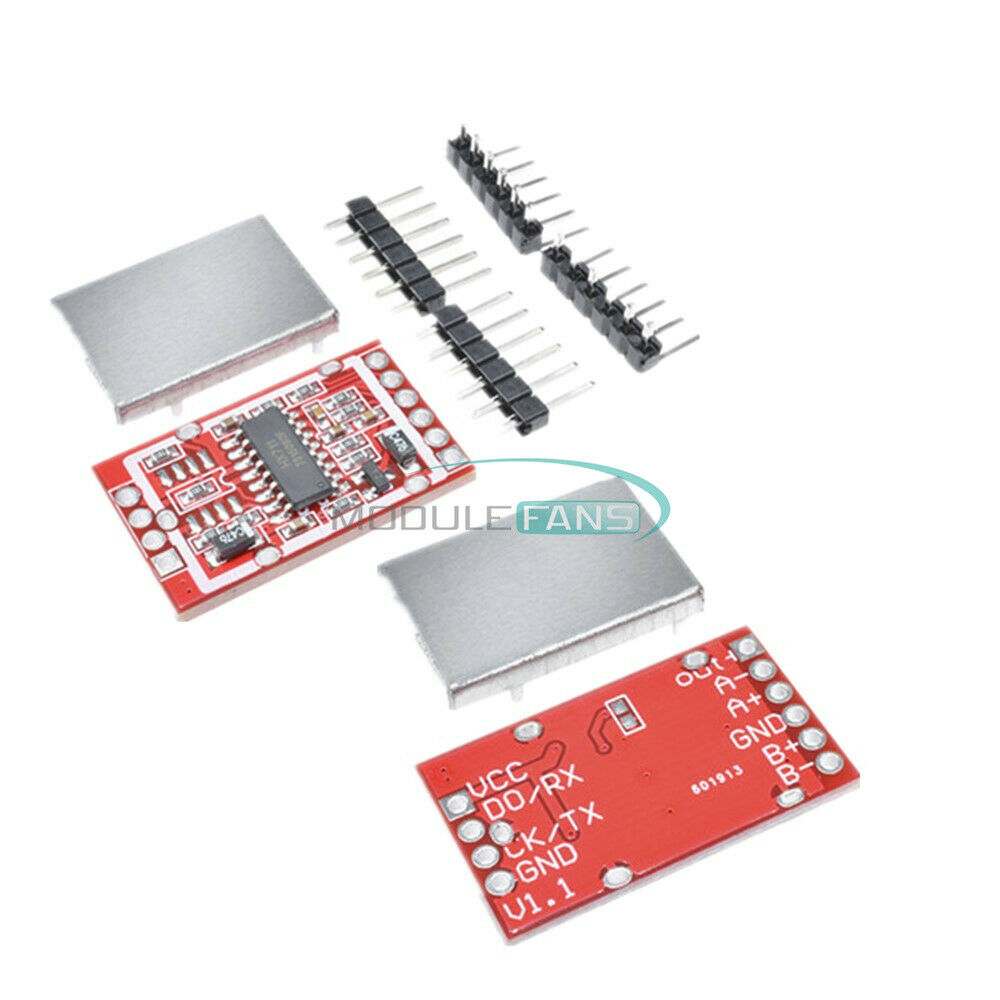 2PCS HX711 Weighing Sensor AD Module Dual-channel 24-bit A/D Conversion Shieding