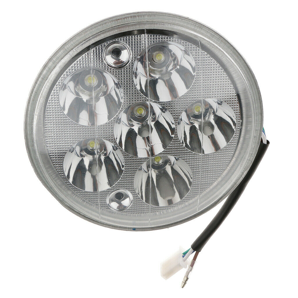 Motorcycle 5.5" 30W 6 LED Headlight Scooter High Low