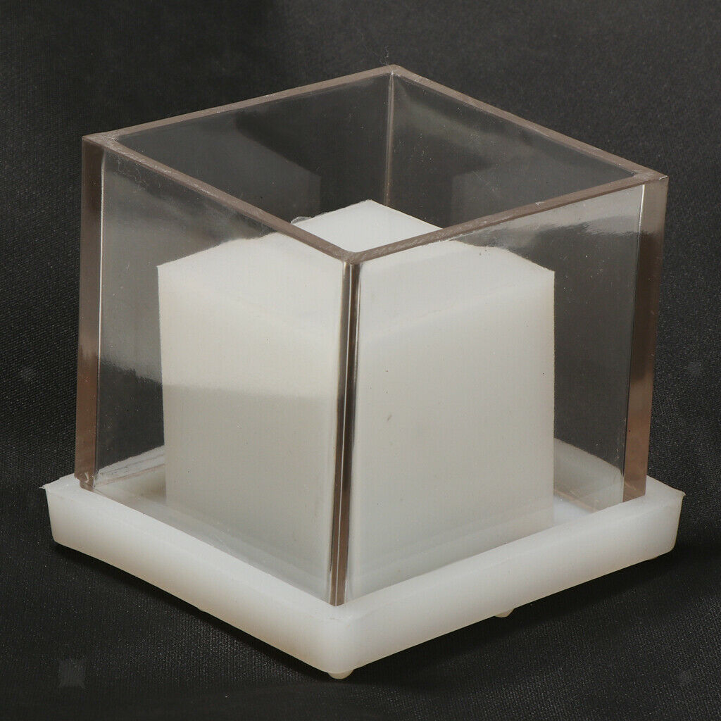 Plastic Square Tube Shape Candle Making Mould Candle Mold for Handmade Craft