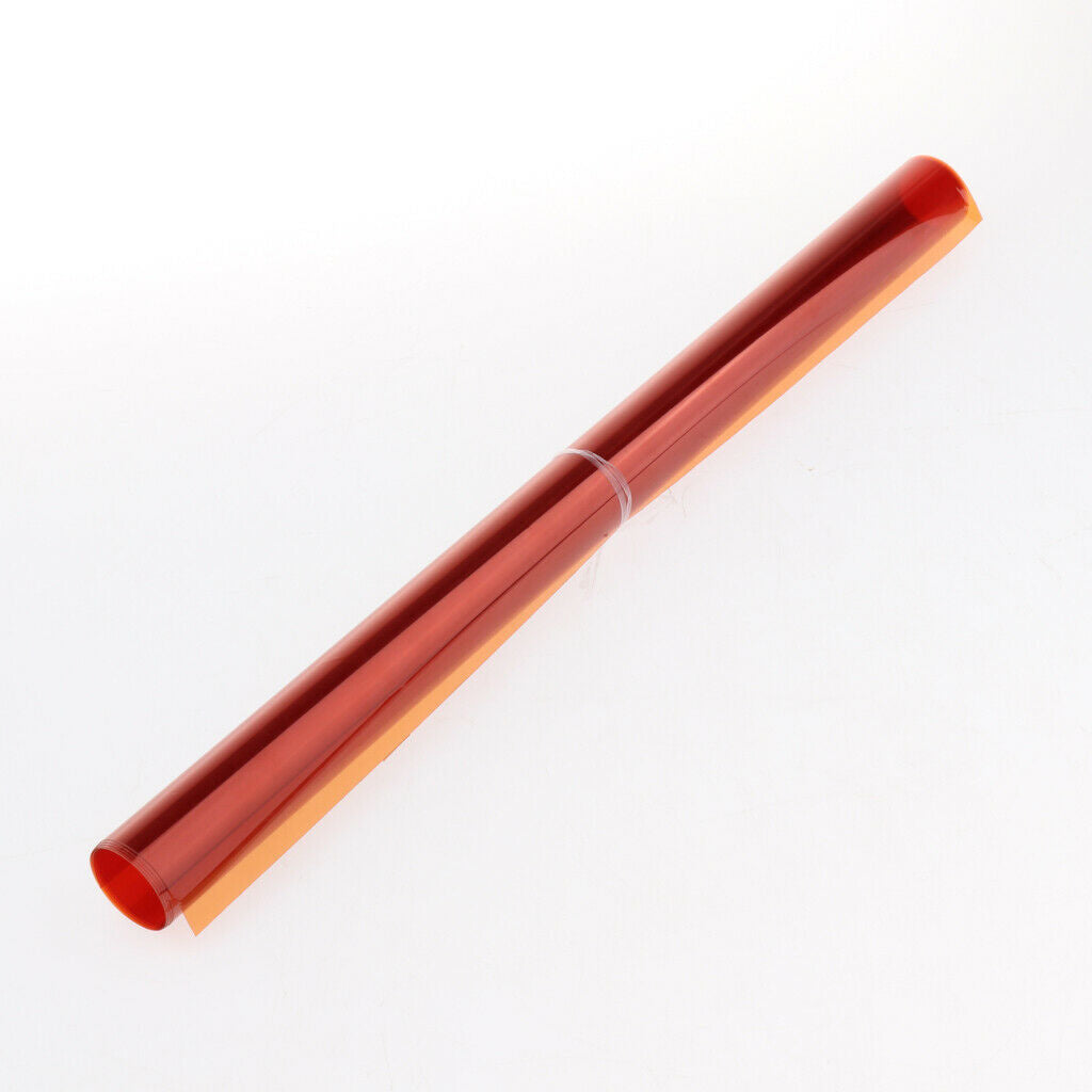3x Gel Color Filters for Photo Studio Strobe Flash LED Video Light Orange