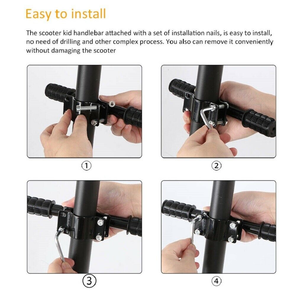Electric Scooter Armrest Handrail Handlebar Children Kids Accessories Red