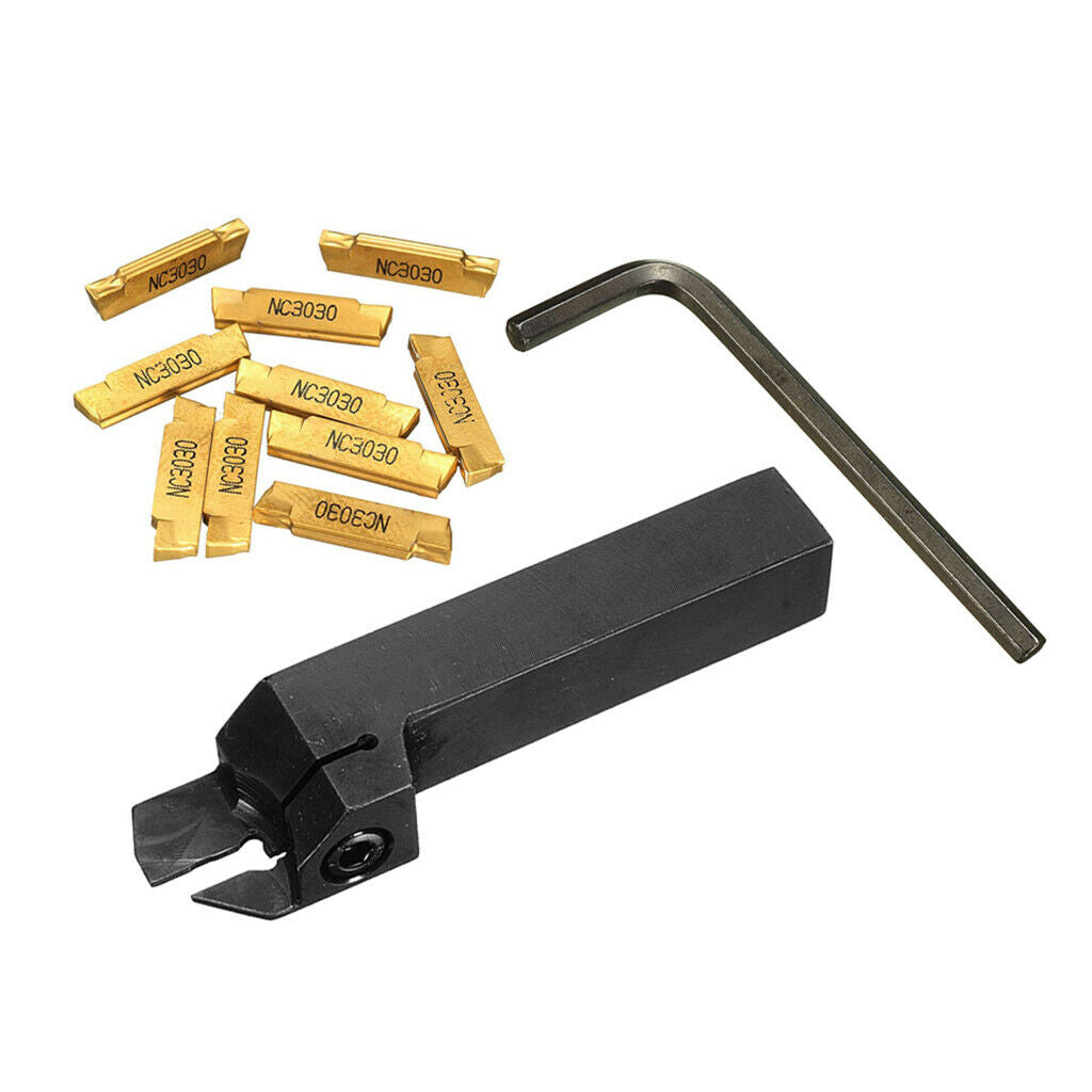 Metal MGEHR1616-2 Lathe Turning Holder Kit w/ MGMN200 Inserts with Wrench