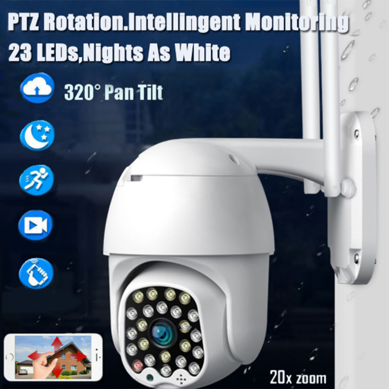 1080P 23 LED WIFI IP CCTV Camera Wireless Outdoor HD PTZ Home Security IR Cam