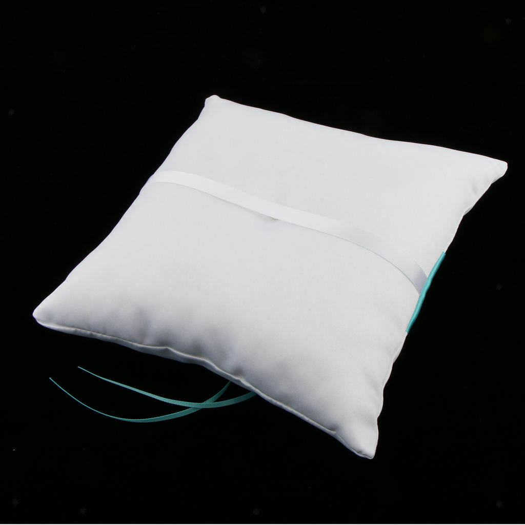 Heart Diamond Ribbon  Bearer Cushion 20 X 20cm
