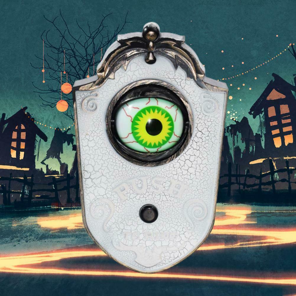 Halloween Doorbell Eyeball Horror Props Door Hanging Doorbell Halloween Decor