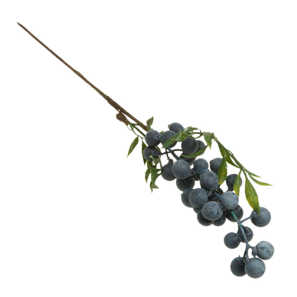 10Pieces Artificial Plant Flower Fruit Berries Bouquet Home Decor Blueberry