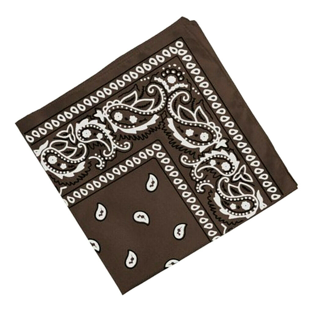 4-piece Women's 55cm Cowboy Paisley Head Wrap Bandana Handkerchief Hair Band