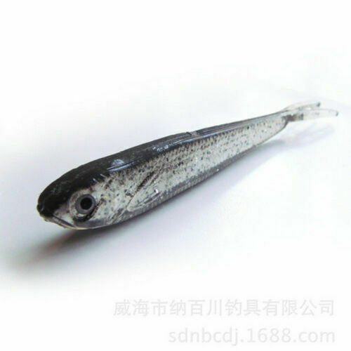 10x Pro Soft Silicone Fishing Lures Bass CrankBait Crank Bait Tackle 7.5cm/2.4g