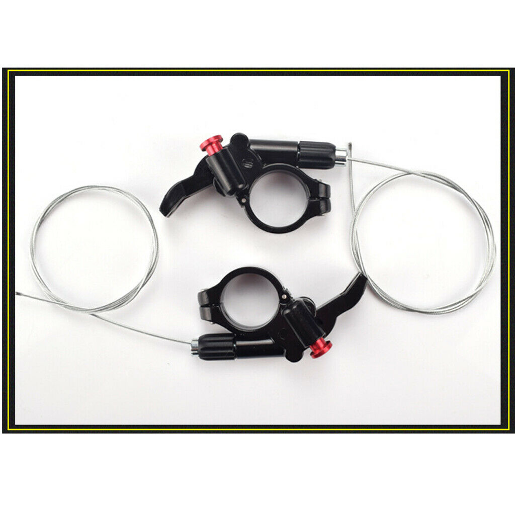 Bike Fork Remote Lock Lever Bicycle Front Fork Remoting Lever with Wire Tube