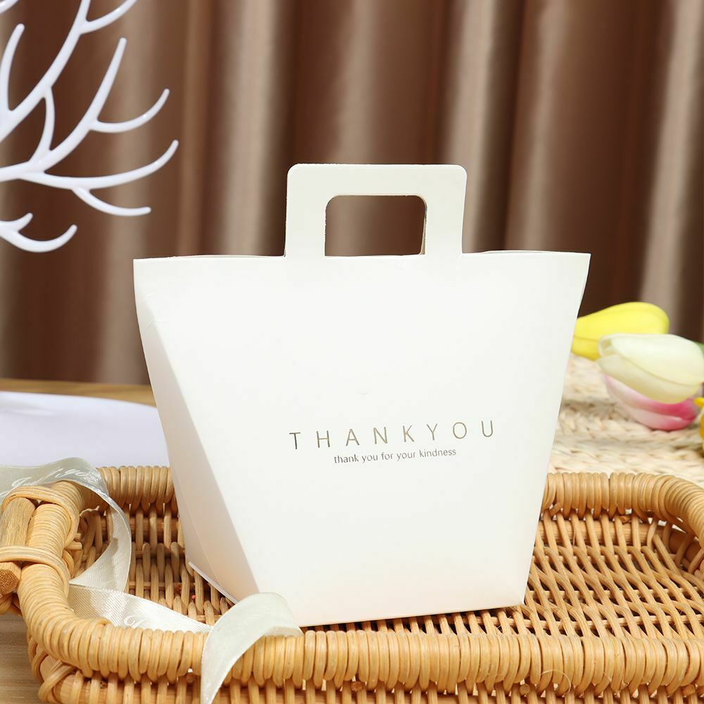 DIY Creative Decoration Bags Simple Kraft paper Gift Bag Candy Box Bronzing
