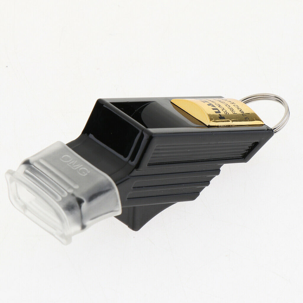 2 Set Safety Referee Whistle with Lanyard and Finger Grip for Football