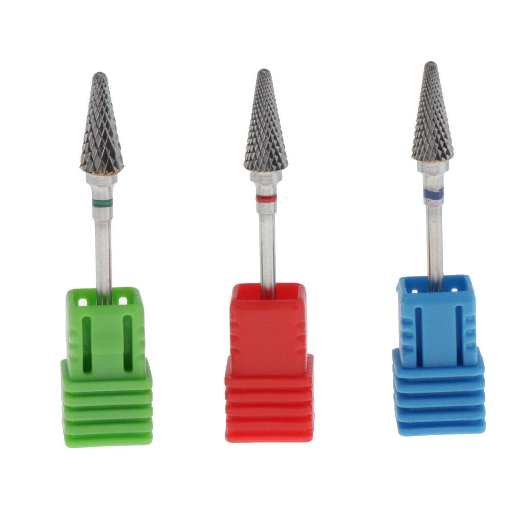 Lots 3 3/32'' Nail Art Drill Bits UV Gel Nails Removal Buffing Head Bits Kit