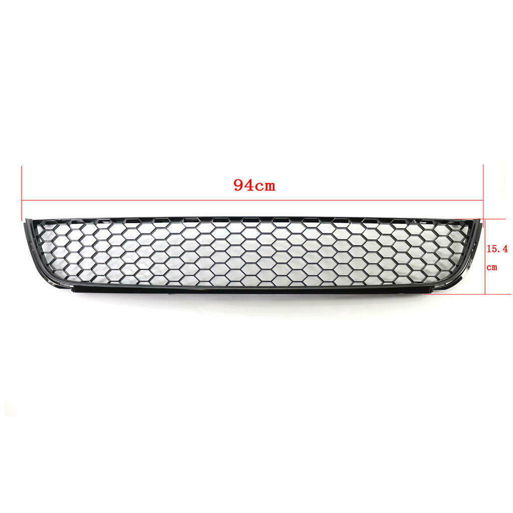 Front Bumper Grille Black Honeycomb Trim Strip Lower Fit for VW Golf 6 MK6