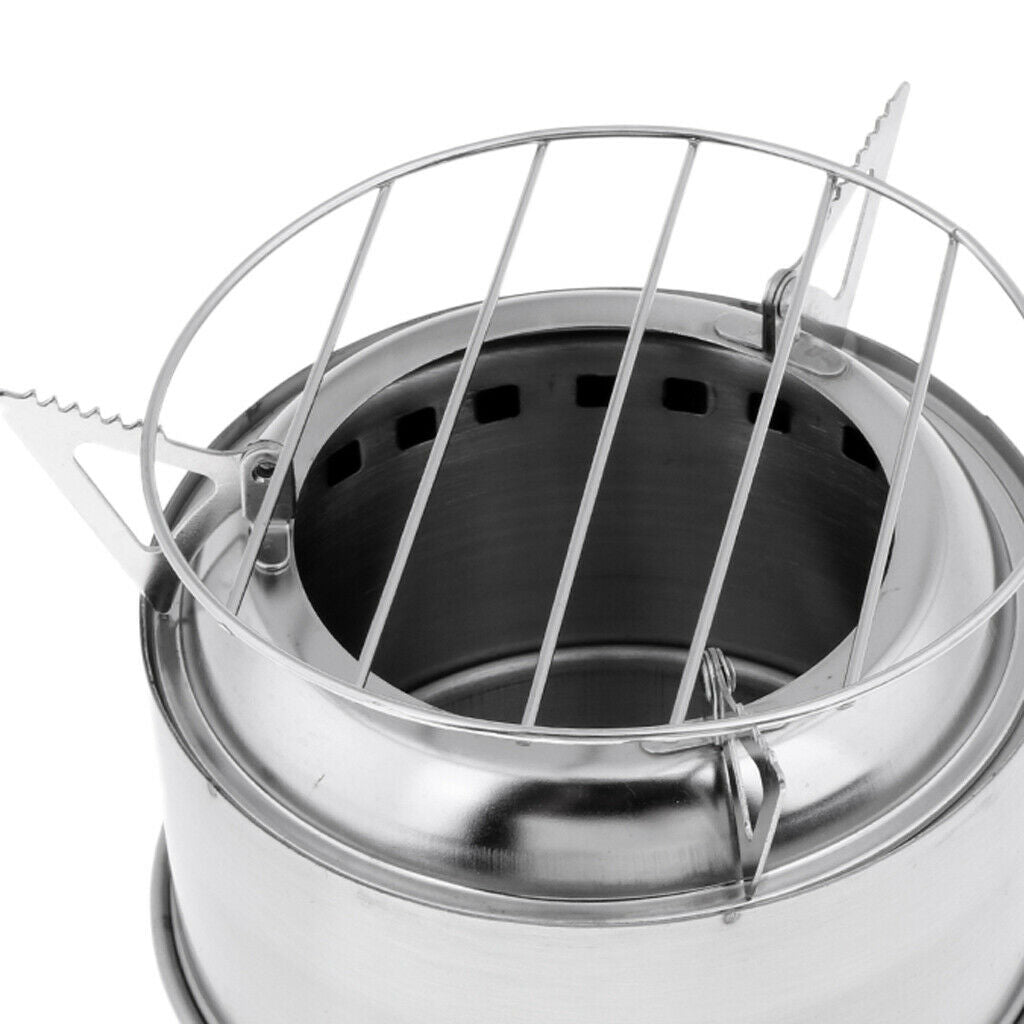 Camping stove made of stainless steel for grill grate