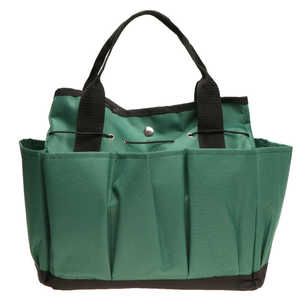 8 Pocks Garden Tool Kit Bag Carrier Tote Organizer Planting Storage Durable