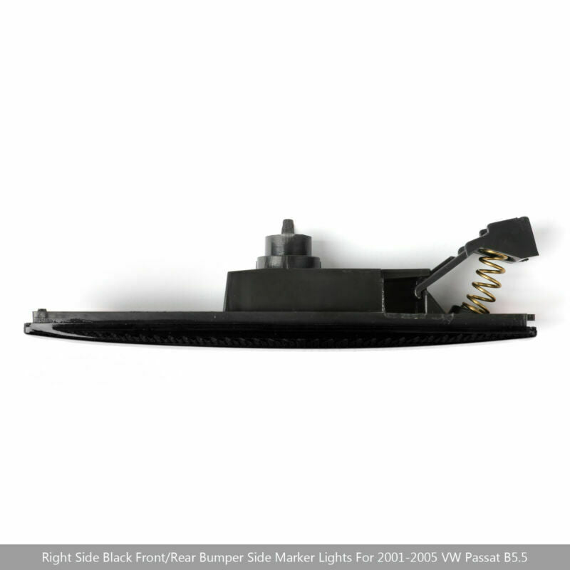 Right Black Front Bumper Side Marker Lights For 2001-2005 VW Passat B5.5 CN